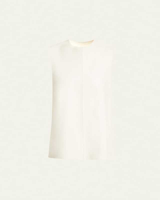 Noa Backless Buckled Textured Leather Top